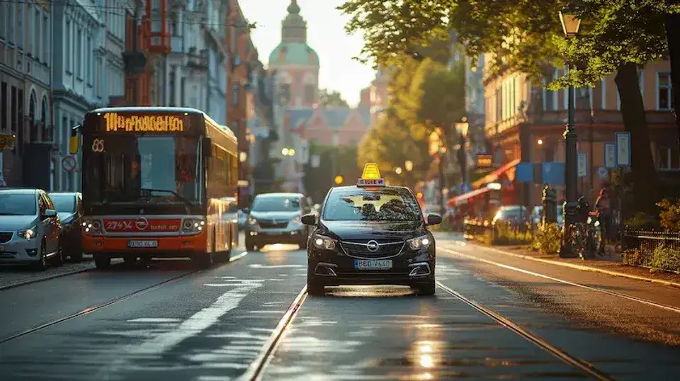 Zdjęcie Czy taxi może jechać buspasem? Poznaj zasady i uniknij mandatu